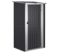 vidaXL Capanno da giardino Antracite 118,5x97x209,5 cm Acciaio zincato