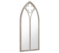 vidaXL Specchio da Giardino Sabbia 70x30 cm in Ferro per Uso Esterno