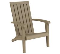 vidaXL Sedia Adirondack da Giardino in Polipropilene Marrone Chiaro