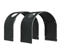 vidaXL Tunnel per letto a soppalco per bambini 2 pz Nero