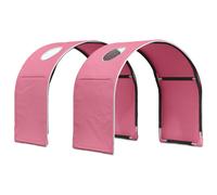 vidaXL Tunnel letto 2 pezzi rosa 211 x 52,5 x 2 cm poliestere, accessorio per camera da letto, tunnel per dormire rettangolare, poliestere resistente, accogliente caverna relax, design minimalista