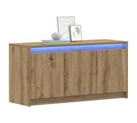 vidaXL TV-kast 100 x 34 x 50 cm Artisanaal eiken Bewerkt hout
