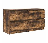 vidaXL Mobile TV Rovere Fumo 100x35x54 cm in Legno Multistrato, Mobile TV, credenza TV, Armadio ad Alta fedeltà, banco TV, Mobile Porta TV