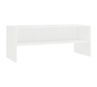 vidaXL Mobile TV con Vano a Giorno Stile Classico Pratico Credenza Armadietto Basso Multimediale Bianco 100x40x40 cm in Truciolato