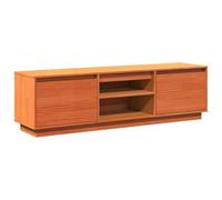 vidaXL Mobile TV Marrone Cera 140x35x40 cm in Legno Massello di Pino