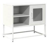 vidaXL Mobile TV Bianco 68x39x60,5 cm in Acciaio, Mobile TV, Panca TV, Mobile Porta TV, Mobile TV, credenza TV, Armadio ad Alta fedeltà