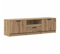 vidaXL Tv-meubel Artisan Eiken 140x35x40 cm Bewerkt Hout