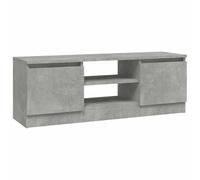 vidaXL Mobile porta TV con anta Grigio Cemento 102x30x36 cm