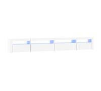 vidaXL Mobile Porta TV con Luci LED Bianco 270x35x40 cm