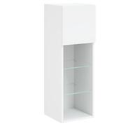 vidaXL Tv-meubel met LED-verlichting 30,5x30x90 cm wit