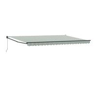vidaXL Uitschuifbare luifel Groen 500 × 300 cm