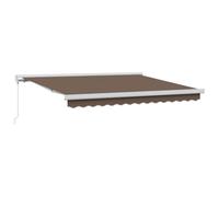 vidaXL Tenda retrattile Tortora 350 x 250 cm Tela e Alluminio