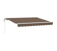 vidaXL Tettoia Estensibile Tortora 4 × 3 m Tessuto e Alluminio, Giardini e Terrazze, Rettangolare, Moderno, Tenda parasole regolabile, Esterno, Ideale per Patios