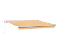 vidaXL Tenda retrattile Sabbia 300 x 250 cm Tela e Alluminio, Tenda da sole moderna per giardino e terrazza, copertura manuale resistente alle intemperie, ombra esterna