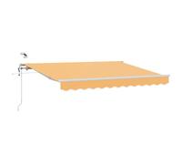 vidaXL Baldacchino retrattile Sabbia 300 x 250 cm Poliestere, Balcón, Giardino e Terrazzo, Soluzione di ombra rettangolare Moderna, Tenda retrattile, resistente ai raggi UV, Esterna