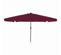 vidaXL Umbrellone da Giardino con Luce LED 395x245 cm Rosso Bordeaux