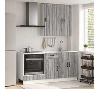 vidaXL Unità Cucina LUCCA 5 pcs Sonoma grigio Legno ingegnerizzato