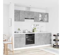 vidaXL Unità Cucina Lyon 8 pz Legno ingegnerizzato