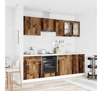 vidaXL Unità Cucina Lyon 8 pz Legno ingegnerizzato