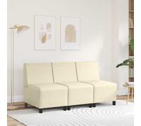 vidaXL | Unità di Divano Modulare Senza Braccioli | Crema 55 x 74 x 82 cm