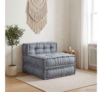 vidaXL Unità di Divano Modulare Tessuto Grigio 70 x 70 x 56 cm