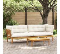 vidaXL Unità di divano pallet da giardino 2 Pezzo
