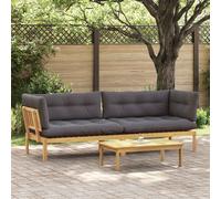 vidaXL Unità di divano pallet da giardino 2 Pezzo