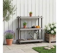 vidaXL Unità di scaffalatura 3 livelli 100 x 40 x 96 cm PP, Mensole flessibili, soluzioni moderne per lo stoccaggio, scaffali per esterni, organizzazione garage, indoor