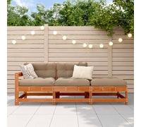 vidaXL Unità Divano Sezionale Marrone Cerato 190 x 62 x 70,5cm