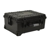 vidaXL Valigetta da Volo con Ruote Nera 58x45x27 cm in PP