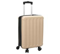 vidaXL Valigia Colore Champagne Materiale Resistente all'Acqua Ruote in Movimento Dimensioni Compatte 34 X 23 55.5 cm Ottima per Viaggi Brevi e Lucchetto Combinato Sicuro Bagagli da Viaggio a Mano