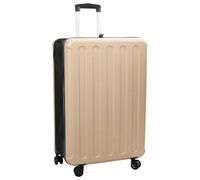 vidaXL Valigia Moderna Color Champagne Con Ampio Spazio Ruote Che Scorrono Dimensioni Compatte 50 X 30 76 cm Ideale Per Brevi Viaggi Chiusura Combinata Sicura Plastica Resistente all'Acqua