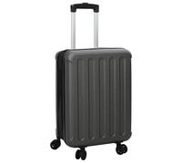 vidaXL Valigia Moderna Grigia Scura di Con Materiale Resistente All'acqua, Ruote Durevoli, Dimensioni Compatte 34 x 23 x 55.5 cm Perfetta Per Brevi Viaggi E Serrature Combinate Sicure, Borsa da Viag