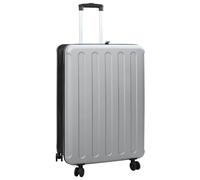 vidaXL Valigia Pieghevole Rigida 28'' Argento 50x30x76 cm ABS
