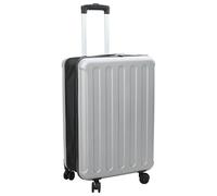 vidaXL Valigia Pieghevole Scocca Rigida 24'' Argento 43x27x66 cm ABS