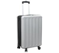 vidaXL Valigia Pieghevole Scocca Rigida 24'' Argento 43x27x66 cm ABS