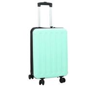 vidaXL Valigia rigida pieghevole 20'verde menta 34x23x55,5 cm ABS