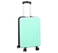 vidaXL Valigia rigida pieghevole 20'verde menta 34x23x55,5 cm ABS