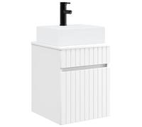 vidaXL Vanity con lavabo da parete, bianco, 39 x 41 x 62,5 cm,
