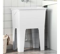 vidaXL Vasca per Lavanderia Bianca 59x41x75 cm in Resina