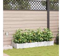 vidaXL Vasi da giardino 1 pz Bianco 160 x 40 x 22 cm Plastica