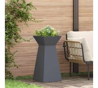 vidaXL Vaso a Pilastro 2 pz Antracite 35 x 35 x 73 cm