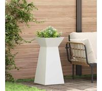 vidaXL Vaso a Pilastro 2 pz Bianco 35 x 35 x 73 cm