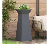 vidaXL Vaso a Pilastro Antracite 40 x 40 x 100 cm Acciaio