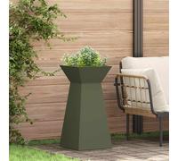 vidaXL Vaso a Pilastro Verde Oliva 35 x 35 x 73 cm