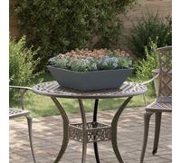 vidaXL Vaso da giardino 5 pz Antracite 50 x 50 x 15 cm
