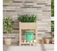 vidaXL Vaso da Giardino 60 x 60 x 76 cm in Legno Massiccio di Abete