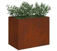 vidaXL Vaso da Giardino Acciaio Resistente alle intemperie, Giardino e Terrazza, Vaso Moderno per Esterni, Secchio Metallico, Decorativo, per Balcone e Patio