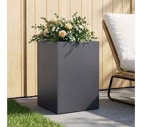 Vaso da giardino Antracite 50 x 50 x 75 cm