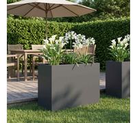vidaXL Vaso da giardino Antracite 60 x 30 x 50 cm
